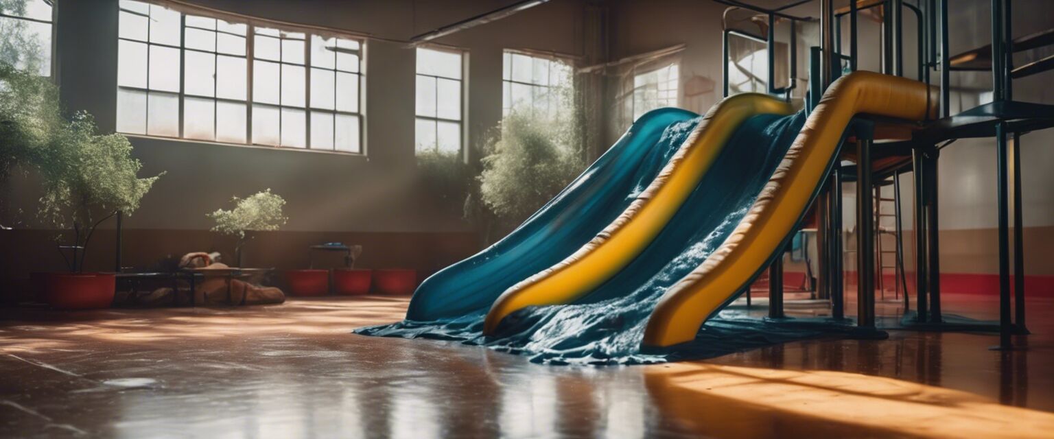 Cleaning an indoor play set