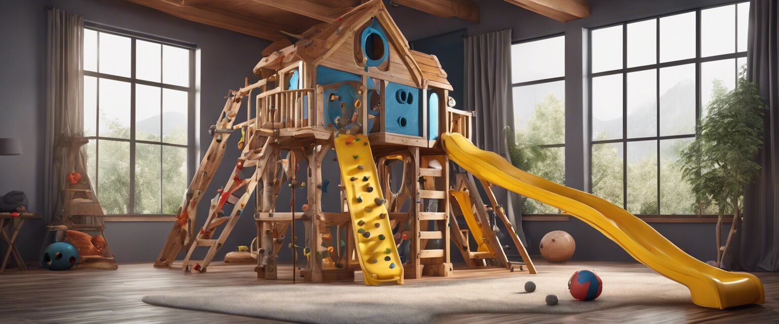 Climbing structure with slide