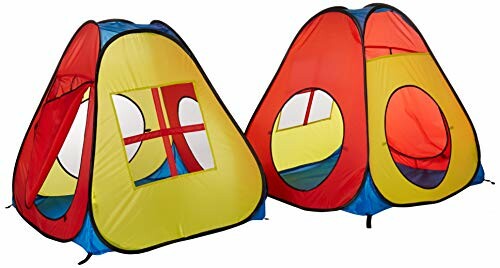 Colorful children's play tents with windows