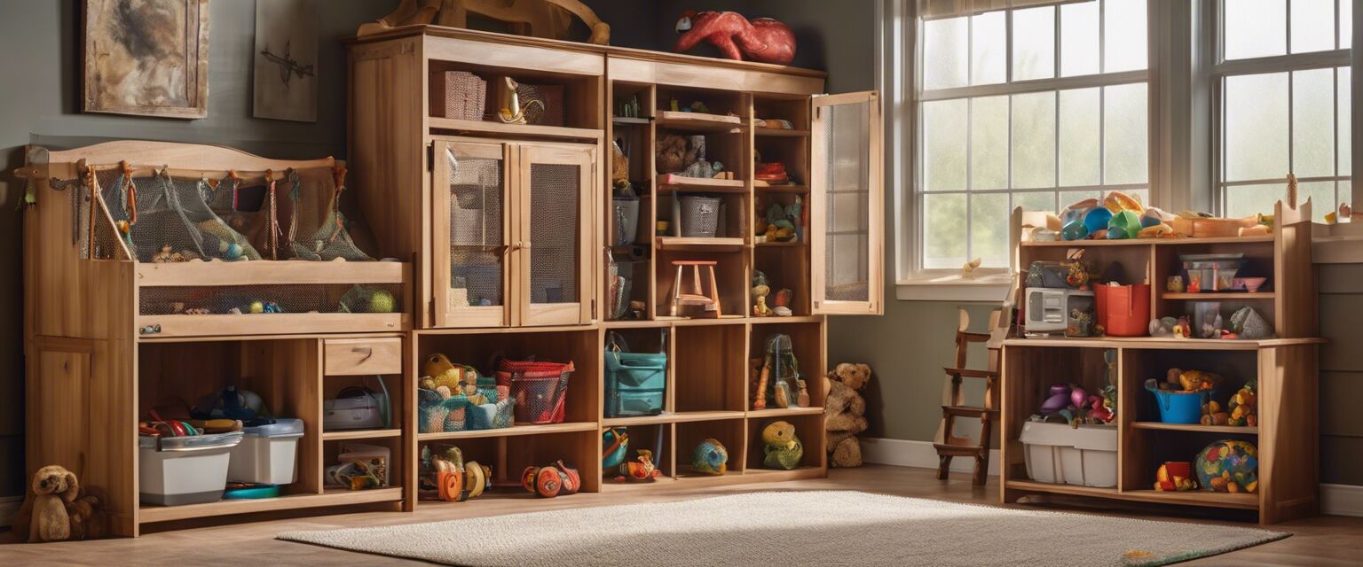 Storage for indoor play sets
